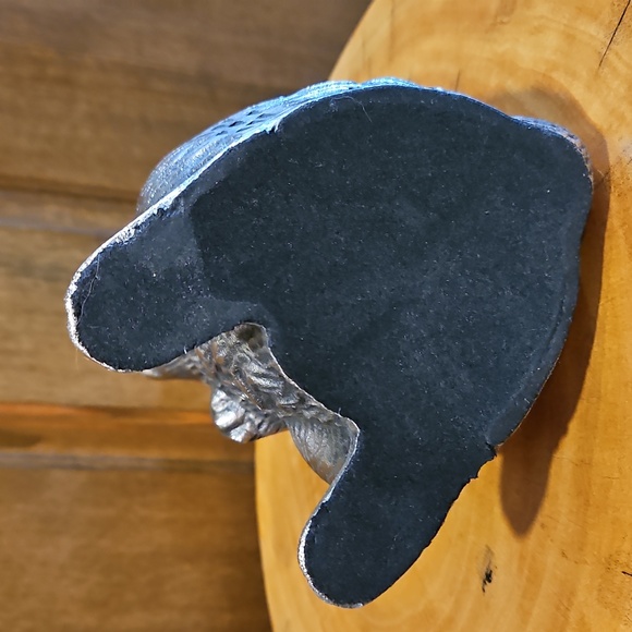 Silver Rabbit Sculpture 12.5" Tall Nice Hare Details - Picture 11 of 14